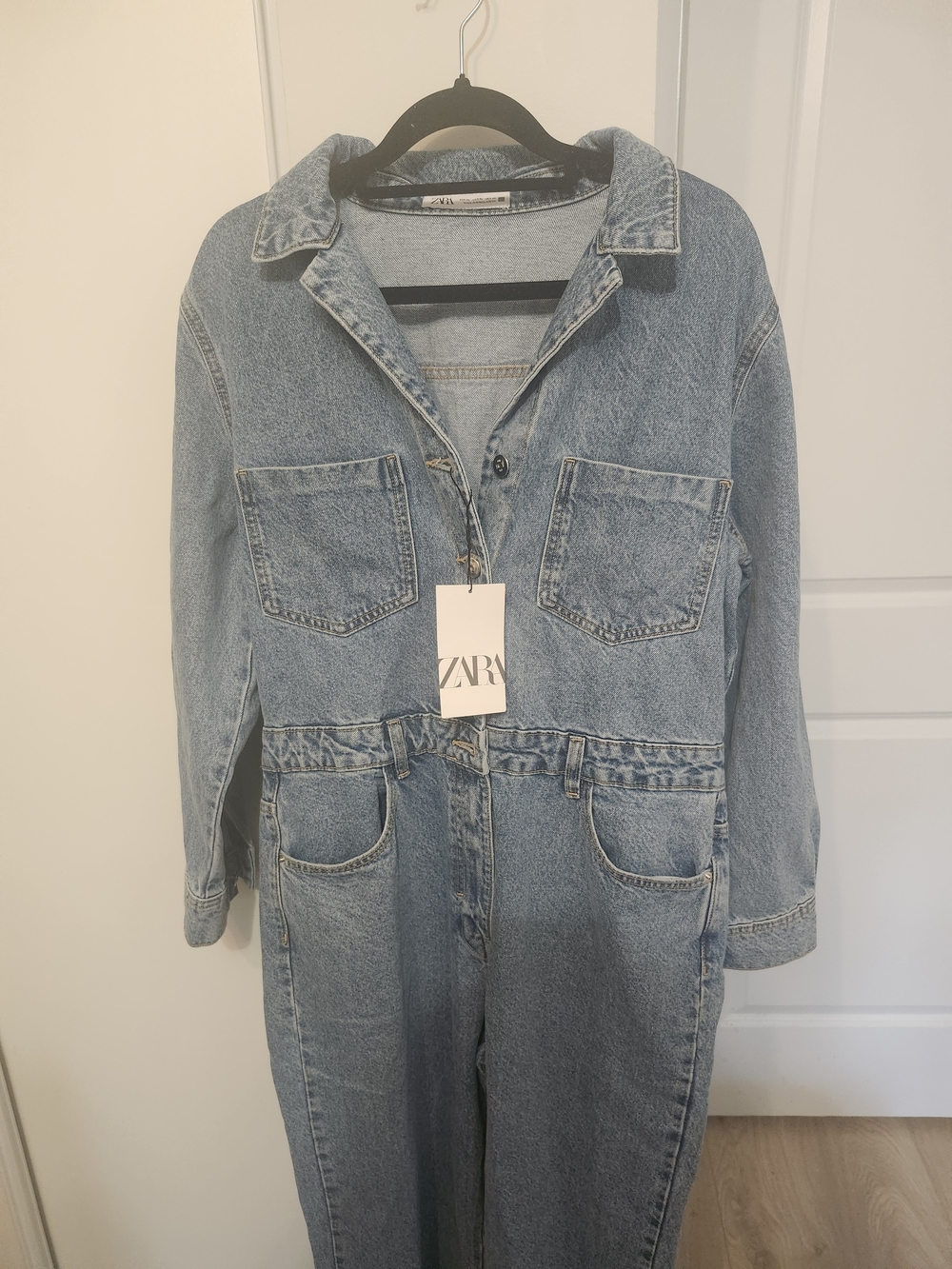 ZARA XL Z1975 LONG DENIM JUMPSUIT